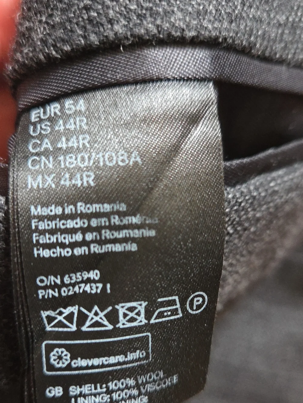 H&M classic charcoal